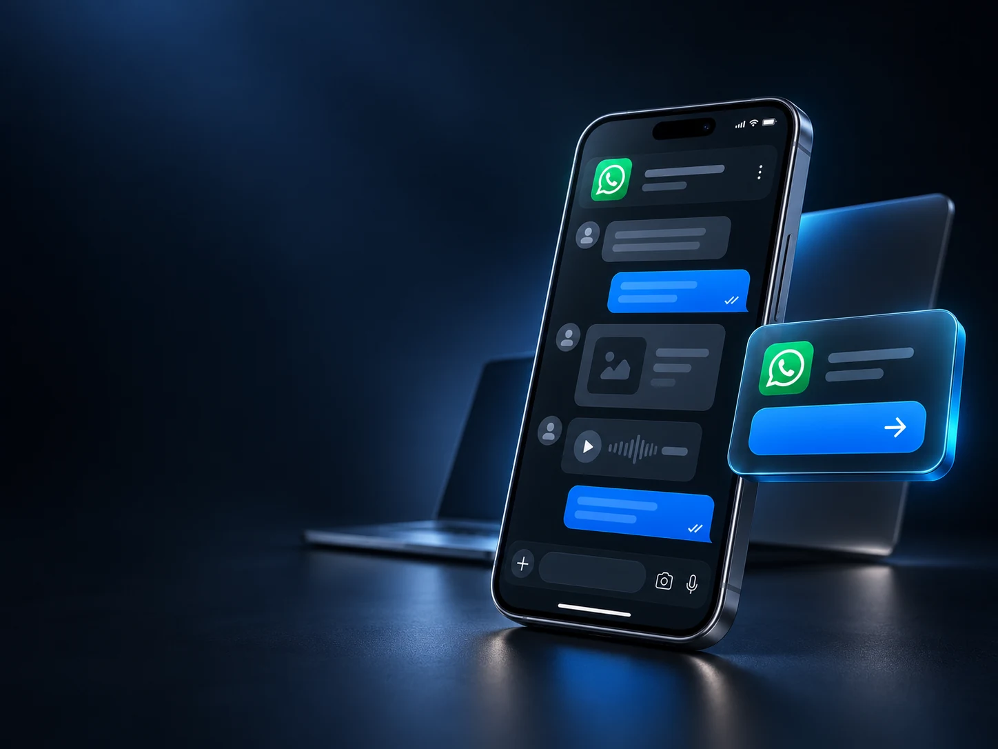 Teste de atendimento automatizado no WhatsApp